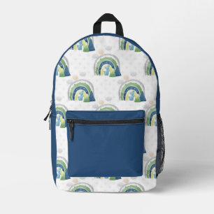 Sac À Dos Imprimé Motif arc-en-ciel aquarelle
