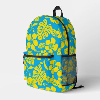 Sac À Dos Imprimé Motif BIKINI ROSE EN BLEU/JAUNE