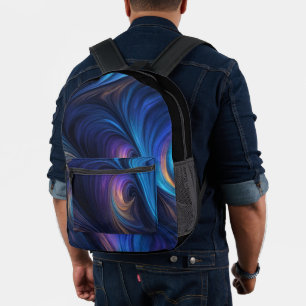 Sac À Dos Imprimé Motif bleu foncé