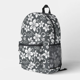 SAC À DOS IMPRIMÉ MOTIF BLEU HAWAÏ EN ÉTAIN
