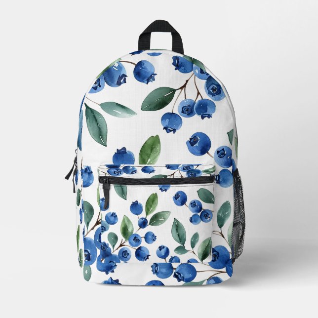 Sac À Dos Imprimé Motif Blueberry (Recto)