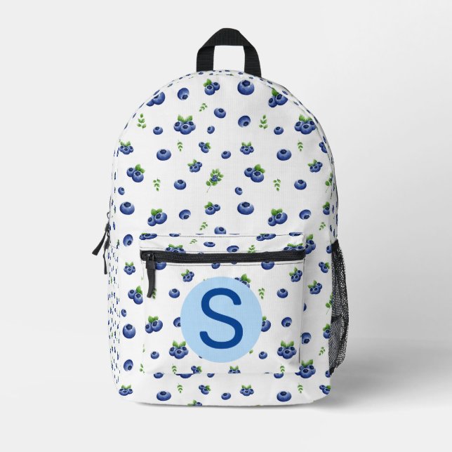 Sac À Dos Imprimé Motif Blueberry (Recto)