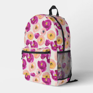 Sac À Dos Imprimé Motif botanique aquarelle