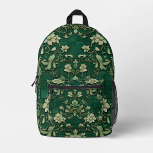 Sac À Dos Imprimé Motif botanique ornemental