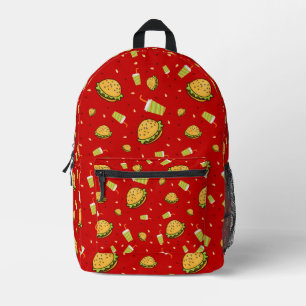 Sac À Dos Imprimé Motif Burgers