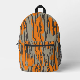Sac À Dos Imprimé Motif Camo Orange Bottomland
