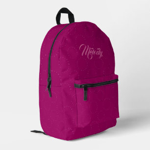 Sac À Dos Imprimé Motif céleste rose étoile personnalisé