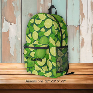 Sac À Dos Imprimé Motif Citron Vert