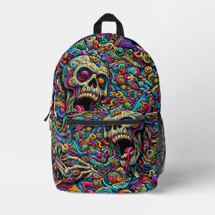 Sac À Dos Imprimé motif crâne imaginaire Abstrait