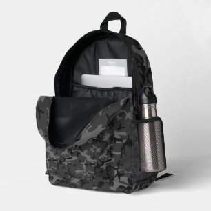 Sac À Dos Imprimé Motif de camouflage gris foncé militaire