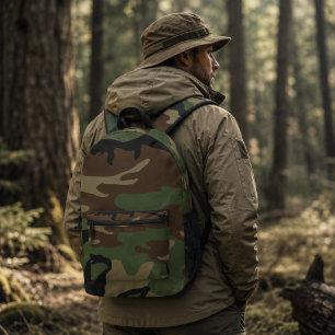 Sac À Dos Imprimé Motif de camouflage militaire de la forêt
