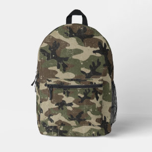Sac À Dos Imprimé Motif de camouflage militaire rétro