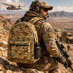 Sac À Dos Imprimé Motif de camouflage tactique du désert