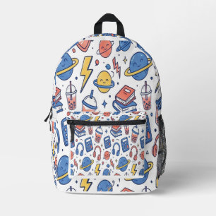 Sac À Dos Imprimé Motif de campus Doodleverse