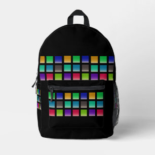 Sac À Dos Imprimé Motif de carrés abstraits modernes