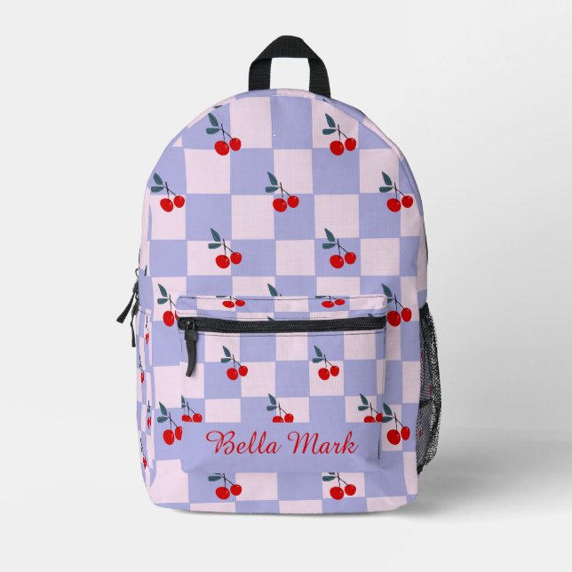 Sac À Dos Imprimé Motif de cerise douce (Recto)