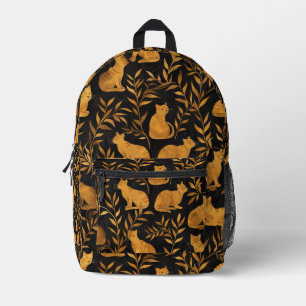 Sac À Dos Imprimé Motif de chat doré