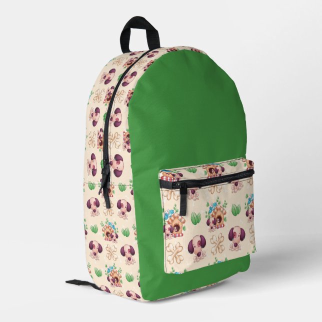 Sac À Dos Imprimé Motif de chien adorable  (Coin arrière gauche)