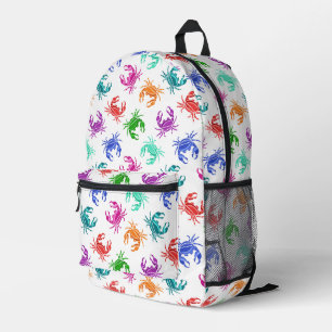Sac À Dos Imprimé Motif De Crabes