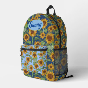 Sac À Dos Imprimé Motif de fleurs de soleil Cottagecore