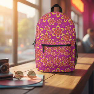 Sac À Dos Imprimé Motif de fleurs Super magenta violet