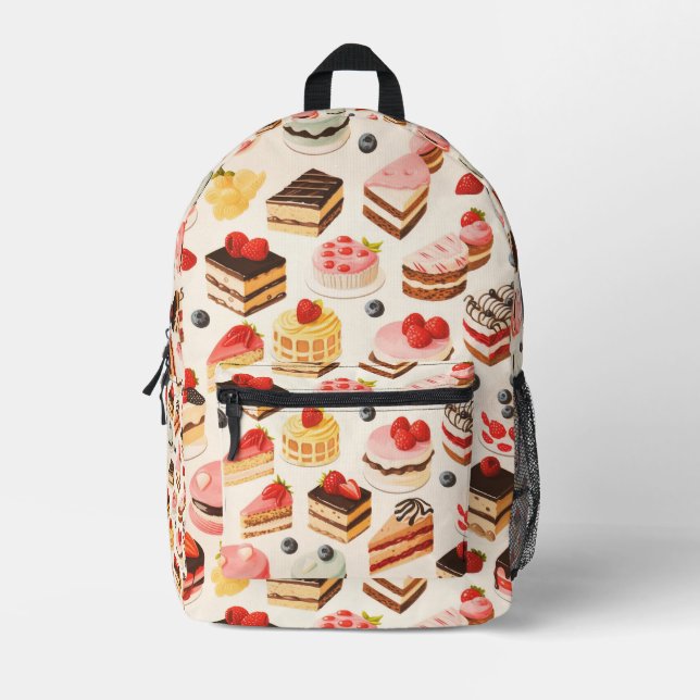 Sac À Dos Imprimé Motif de gâteau à carreaux (Recto)