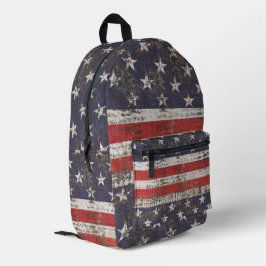 Sac À Dos Imprimé Motif de Grunge Patriotique