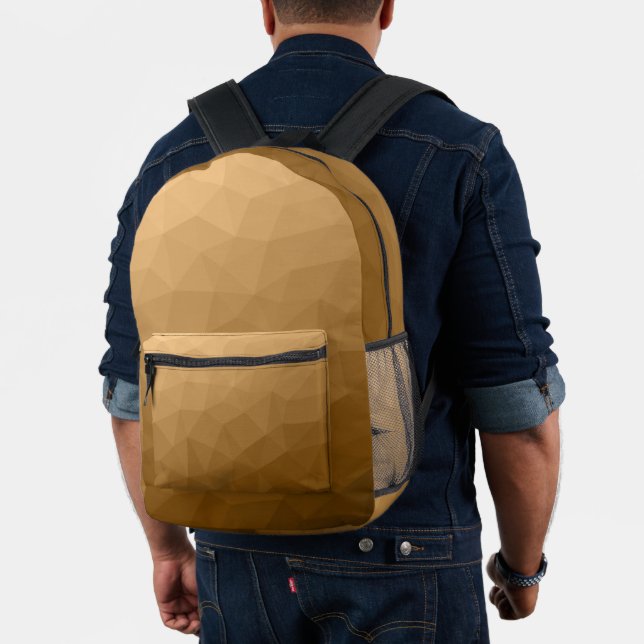 Sac À Dos Imprimé Motif de maillage géométrique Brown (Insitu (Modèle))