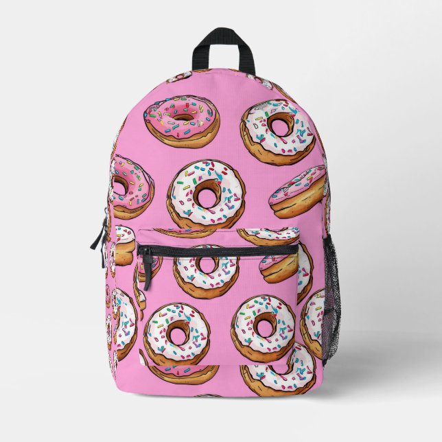 Sac À Dos Imprimé Motif de noisette carreaux (Recto)