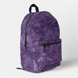 Sac À Dos Imprimé Motif de papier pourpre écrasé
