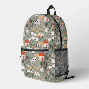 Sac À Dos Imprimé Motif de scène de ferme mignonne