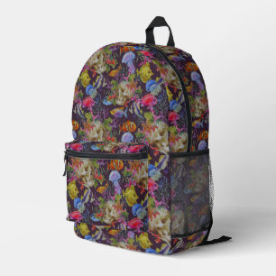Sac À Dos Imprimé Motif de Sea Life Grunge