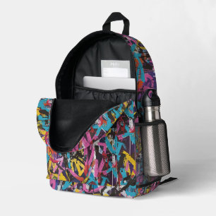 Sac À Dos Imprimé Motif de streetwear urbain graffiti