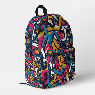 Sac À Dos Imprimé Motif de streetwear urbain graffiti