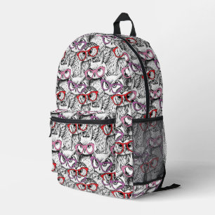 Sac À Dos Imprimé Motif des Lunettes de vue Owl
