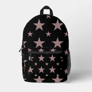 Sac À Dos Imprimé Motif d'étoiles roses noires Constellation pastel