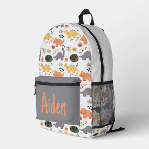 Sac À Dos Imprimé Motif Dinosaur mignon avec nom