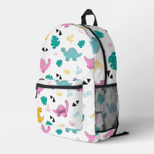 Sac À Dos Imprimé Motif Dinosaure à main mignon Personnalisé