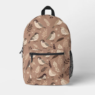 Sac À Dos Imprimé Motif d'oiseaux lunaires