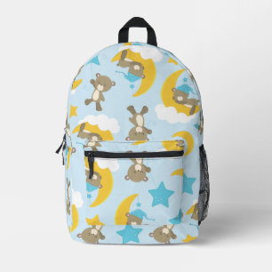 Sac À Dos Imprimé Motif D'Ours, Mignonnes Ours, Nounours, Étoiles