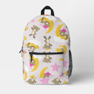 Sac À Dos Imprimé Motif D'Ours, Nounours, Mignons Ours, Étoiles