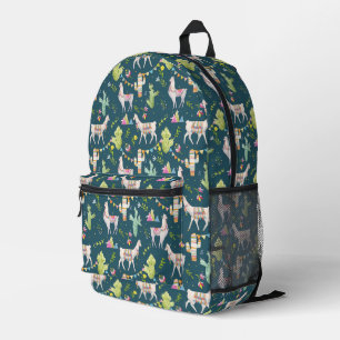Sac À Dos Imprimé Motif Drapeau Llama Aquarelle