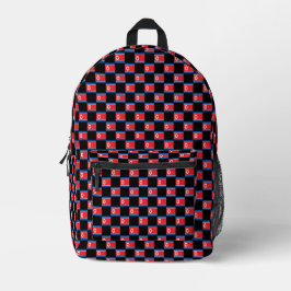 Sac À Dos Imprimé motif du drapeau À damiers Corée du Nord