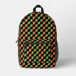 Sac À Dos Imprimé motif du drapeau À damiers République du Congo