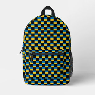 Sac À Dos Imprimé motif du drapeau À damiers Ukraine