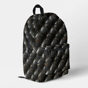 Sac À Dos Imprimé Motif en cuir noir