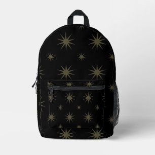 Sac À Dos Imprimé Motif Étoiles Noires Constellation Pastel pour Enf