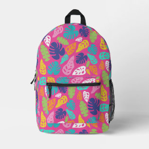 Sac À Dos Imprimé Motif Feuille d'été de couleur vive