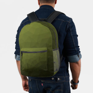 Sac À Dos Imprimé Motif géométrique de maillage vert de l'Armée
