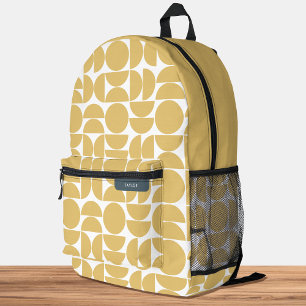 Sac À Dos Imprimé Motif géométrique moderne du milieu du siècle Jaun